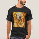 Golden Retriever Portrait Gustav Klimt Style 1 T-Shirt