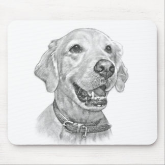 Golden Retriever Portrait Mouse Pad