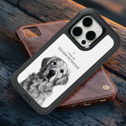 Golden Retriever Portrait iPhone 15 Pro Case