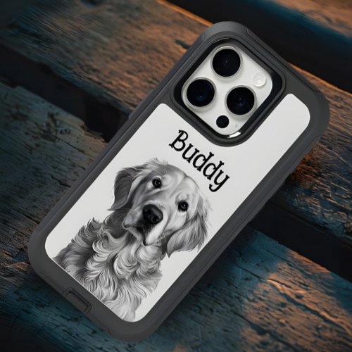 Golden Retriever Portrait iPhone 15 Pro Case