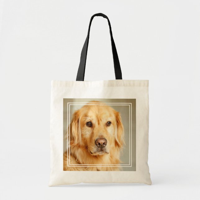 Golden Retriever Portrait Tote Bag (Front)