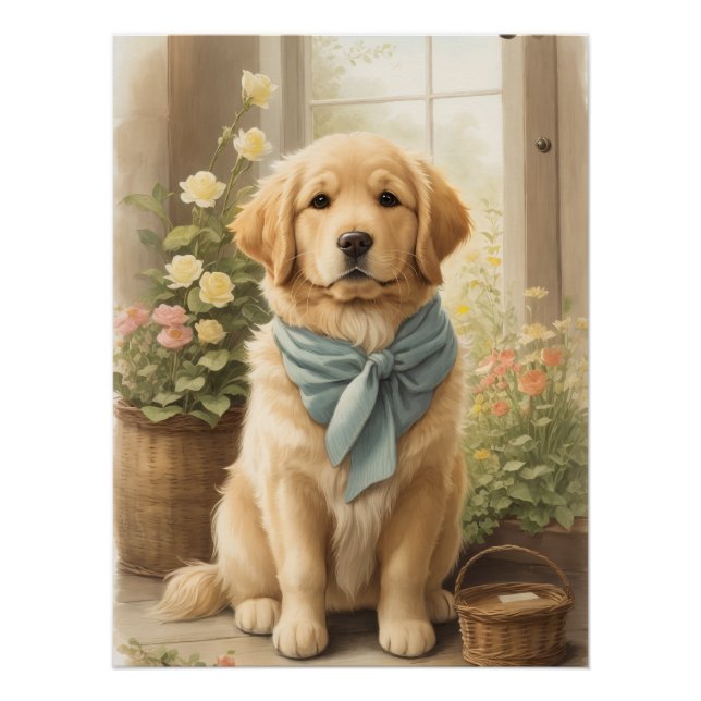 Golden Retriever Poster (Front)