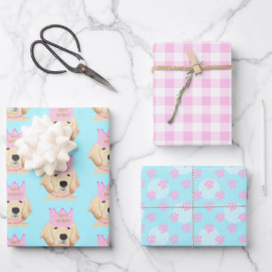 Golden Retriever Princess Gift Wrap