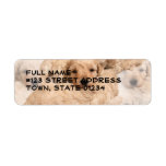 Golden Retriever Puppies Collage Mailing Label