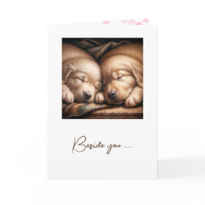 Golden Retriever Puppies For Anniversary Card