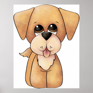 Golden Retriever Puppy Adorable Dog Poster
