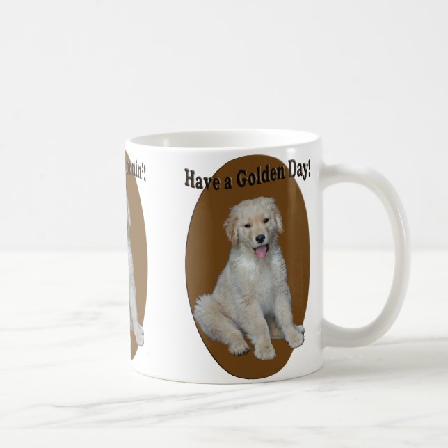 Golden Retriever Puppy Cheery Mug (Right)