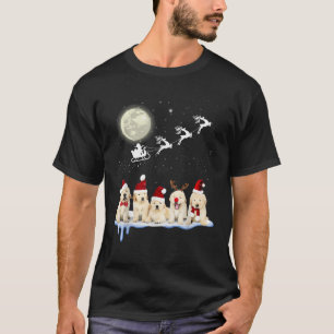 Golden Retriever Puppy Christmas Santa T-Shirt