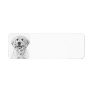 Golden Retriever Puppy Cody Label