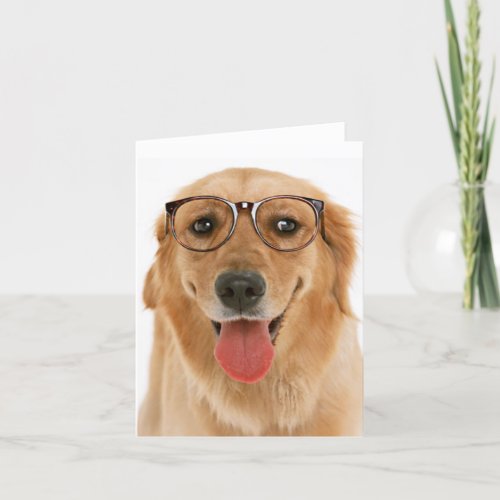 Golden Retriever Puppy Dog Blank Card