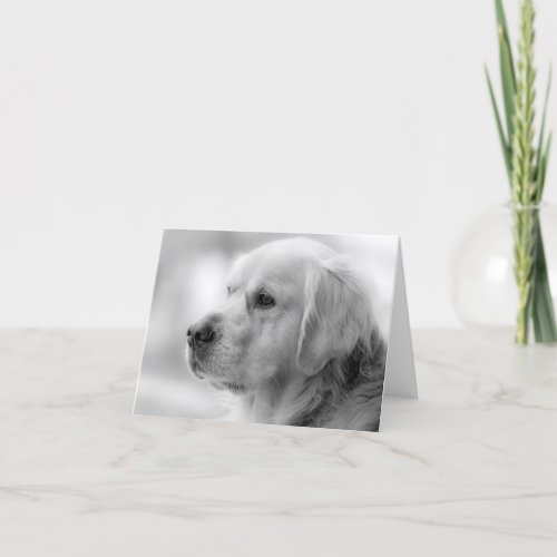 Golden Retriever Puppy Dog Blank Notecard