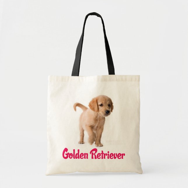 Golden Retriever Puppy Dog Canvas Tote Bag (Front)