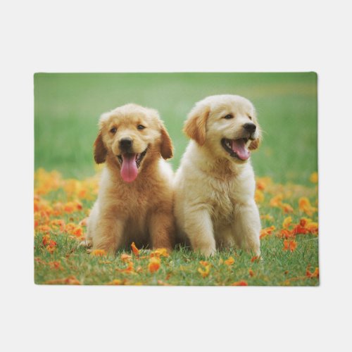 Golden Retriever Puppy Dog Cute Door Mat