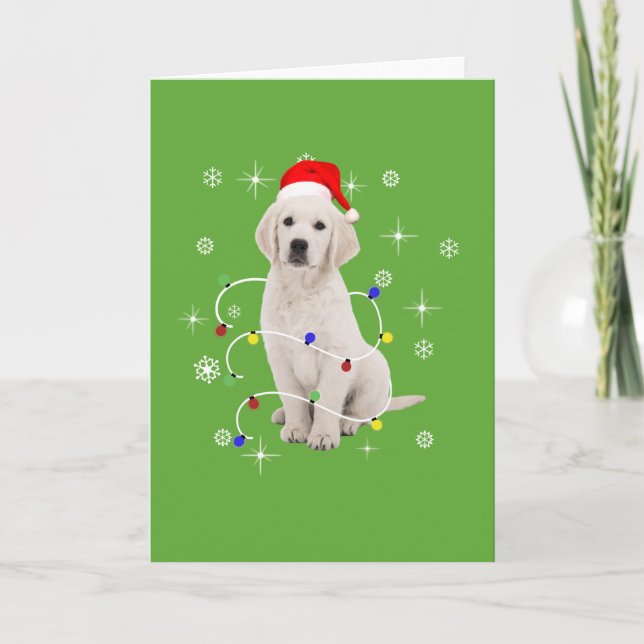 Golden Retriever Puppy Dog Holiday Christmas (Front)