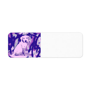 Golden Retriever Puppy Dog Label