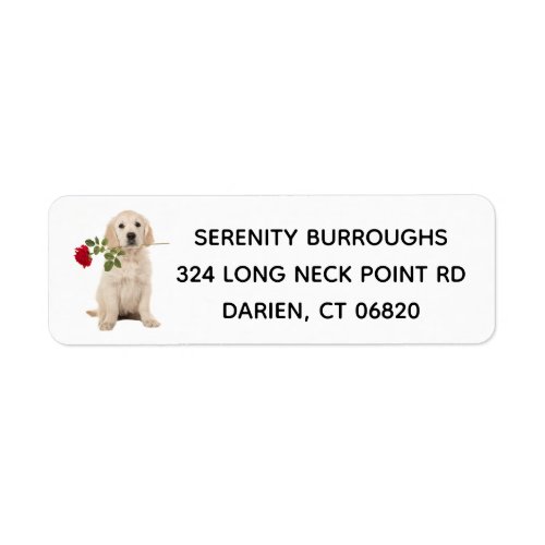 Golden Retriever Puppy Dog Love _ Puppies Pup Label