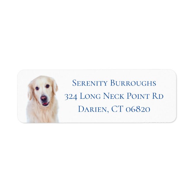 Golden Retriever Puppy Dog Love - Puppies Pup Label (Front)