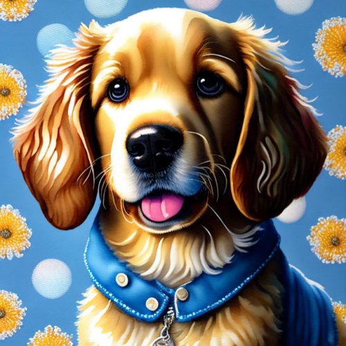 Golden Retriever Puppy Dog Lover Animal Lover Keychain