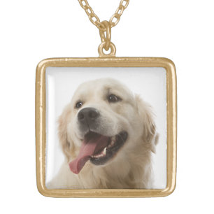 Golden Retriever Puppy Dog Pendant Necklace