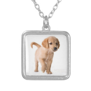 Golden Retriever Puppy Dog Pendant Necklace