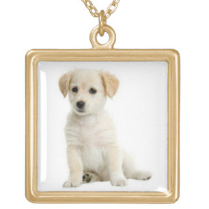 Golden Retriever Puppy Dog Pendant Necklace