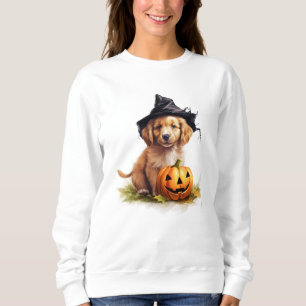 Golden Retriever Puppy Halloween Sweatshirt