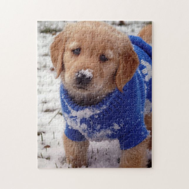 Golden Retriever Puppy Jigsaw Puzzle (Vertical)
