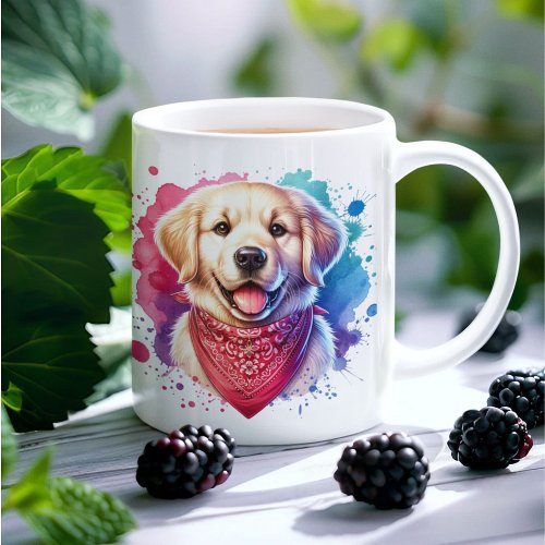 Golden Retriever Puppy Love Coffee Mug