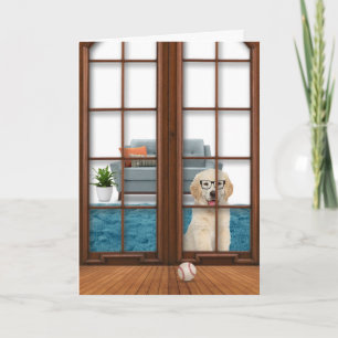 Golden Retriever Puppy Miss You Card