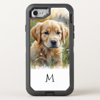 Golden Retriever Puppy OtterBox Defender iPhone SE/8/7 Case