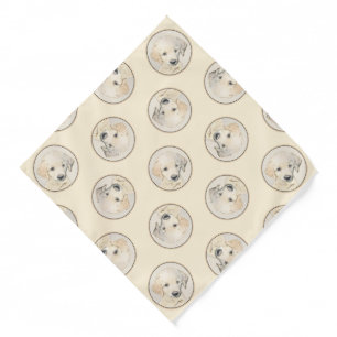 Golden Retriever Puppy Painting Original Dog Art Bandana