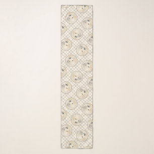 Golden Retriever Puppy Painting Original Dog Art Scarf