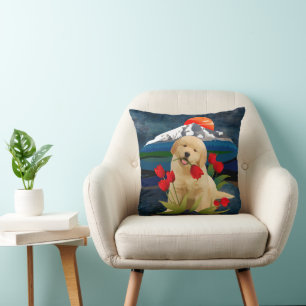 GOLDEN RETRIEVER PUPPY Pillow