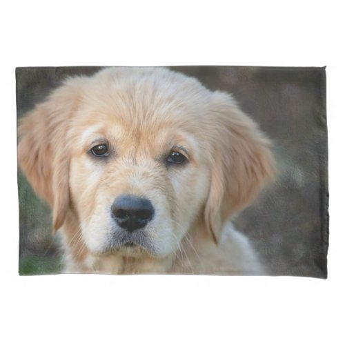 Golden Retriever Puppy Pillow Case