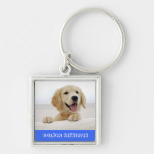 Golden Retriever Puppy Premium Key Chain