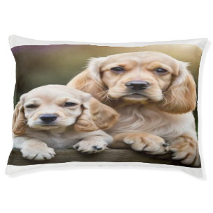 Golden Retriever Puppy Siblings Cozy Pet Bed