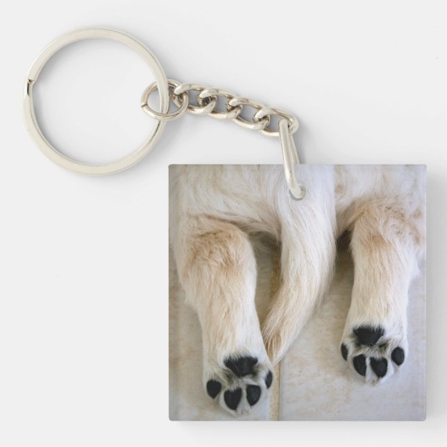 Golden Retriever Puppy Toes Keychain (Front)