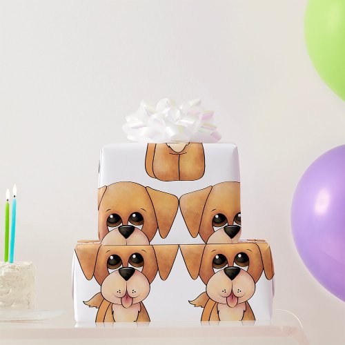 Golden Retriever Puppy Wrapping Paper