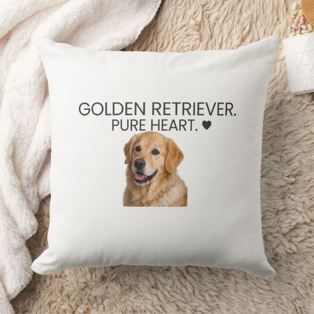 Golden Retriever Pure Heart ♥ Decorative Throw Pillow