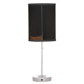 Golden Retriever Purebred Portrait Table Lamp (Back)