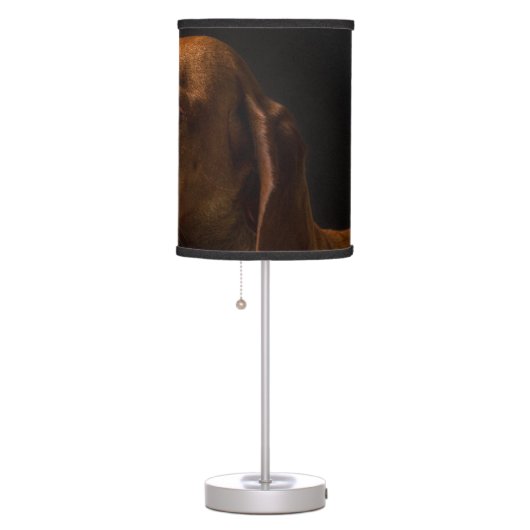 Golden Retriever Purebred Portrait Table Lamp (Right)