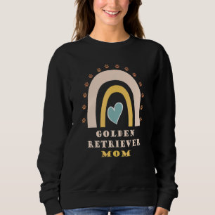 Golden Retriever Rainbow Heart With Dog Paw Sweatshirt