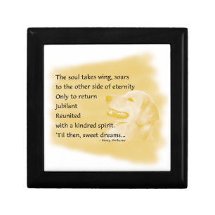 Golden Retriever Remembrance Keepsake Box