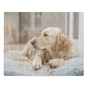 Golden Retriever Resting Jigsaw Puzzle