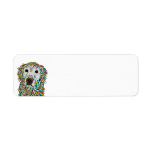 Golden Retriever Return Address Label