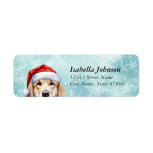 Golden Retriever Return Address Labels