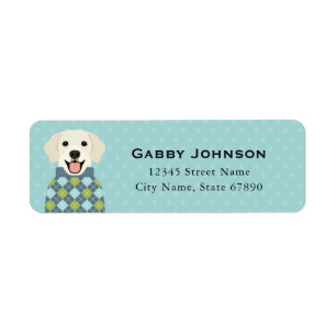 Golden Retriever Return Address Labels
