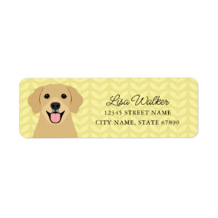 Golden Retriever Return Address Labels