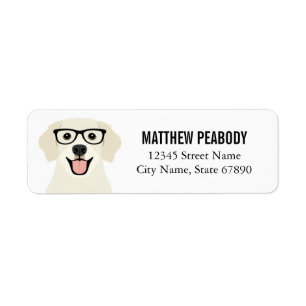 Golden Retriever Return Address Labels