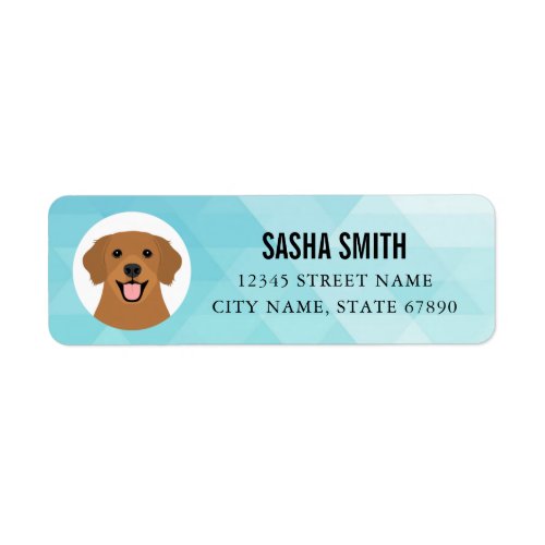 Golden Retriever Return Address Labels